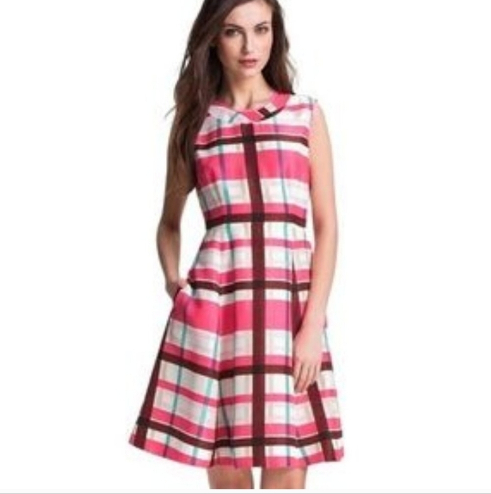 Kate Spade Felix Plaid Dress Size 12